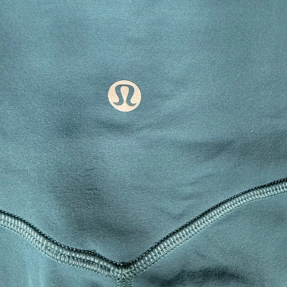 Lululemon Stretch High Rise Jogger Pants Women's 6 Blue Green Teal Pockets